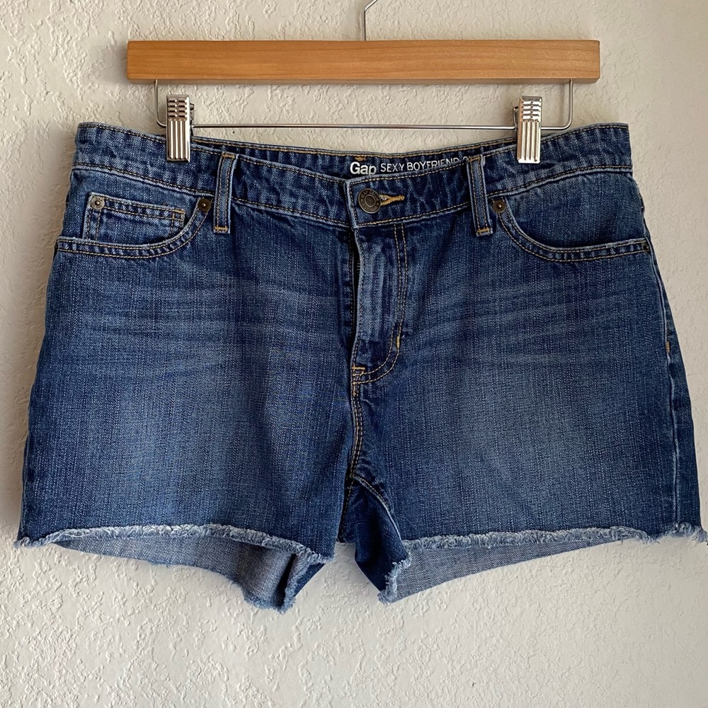 GAP Women's Sexy Boyfriend Blue Jean Shorts